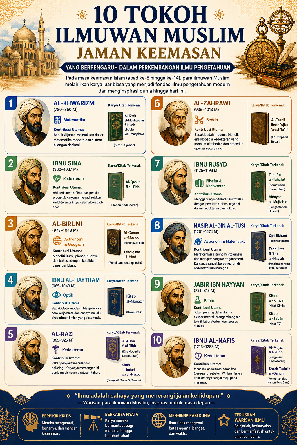 10 Tokoh Ilmuwan Muslim